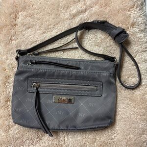 Jones New York Vintage Charcoal Crossbody Bag